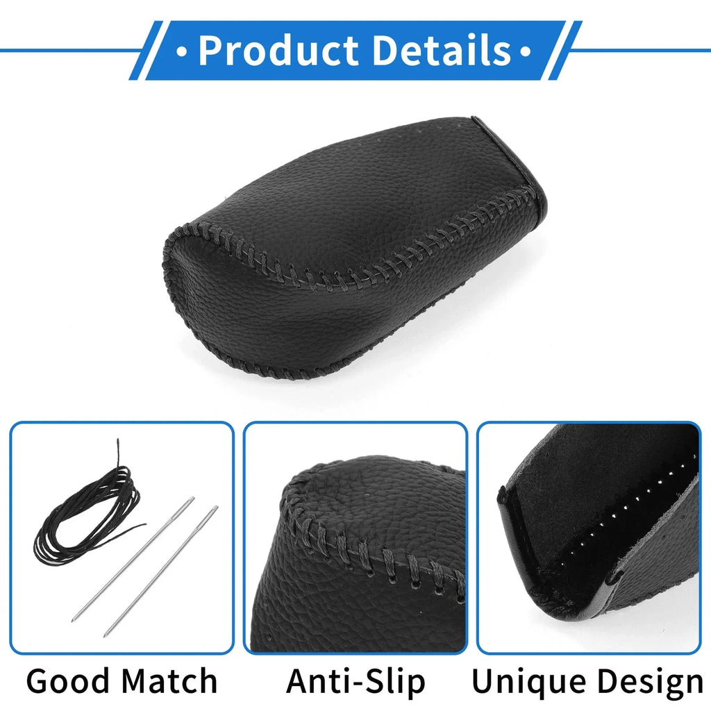 Car Gear Shift Knob Cover for Hyundai Tucson (2010-2013) - Pebbled Black