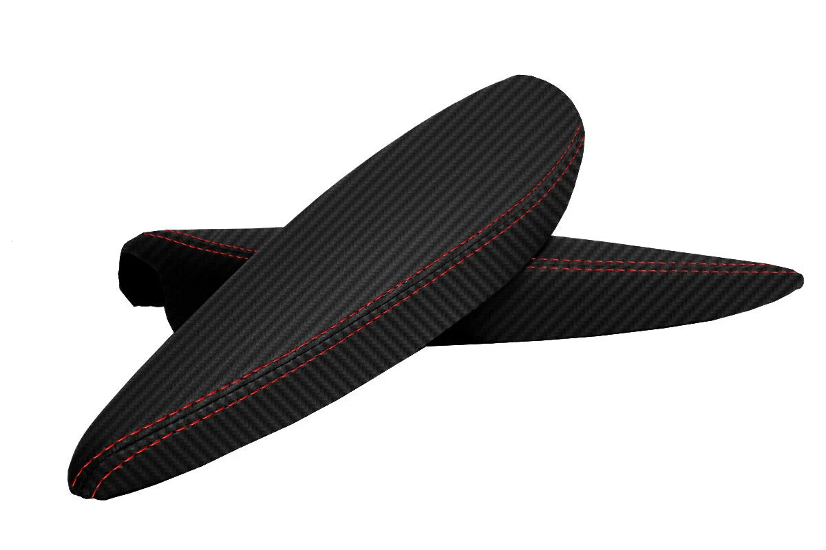 Carbon Fiber Armrest Door Panel Cover for Mini Cooper R55 R56 (2007–2015)