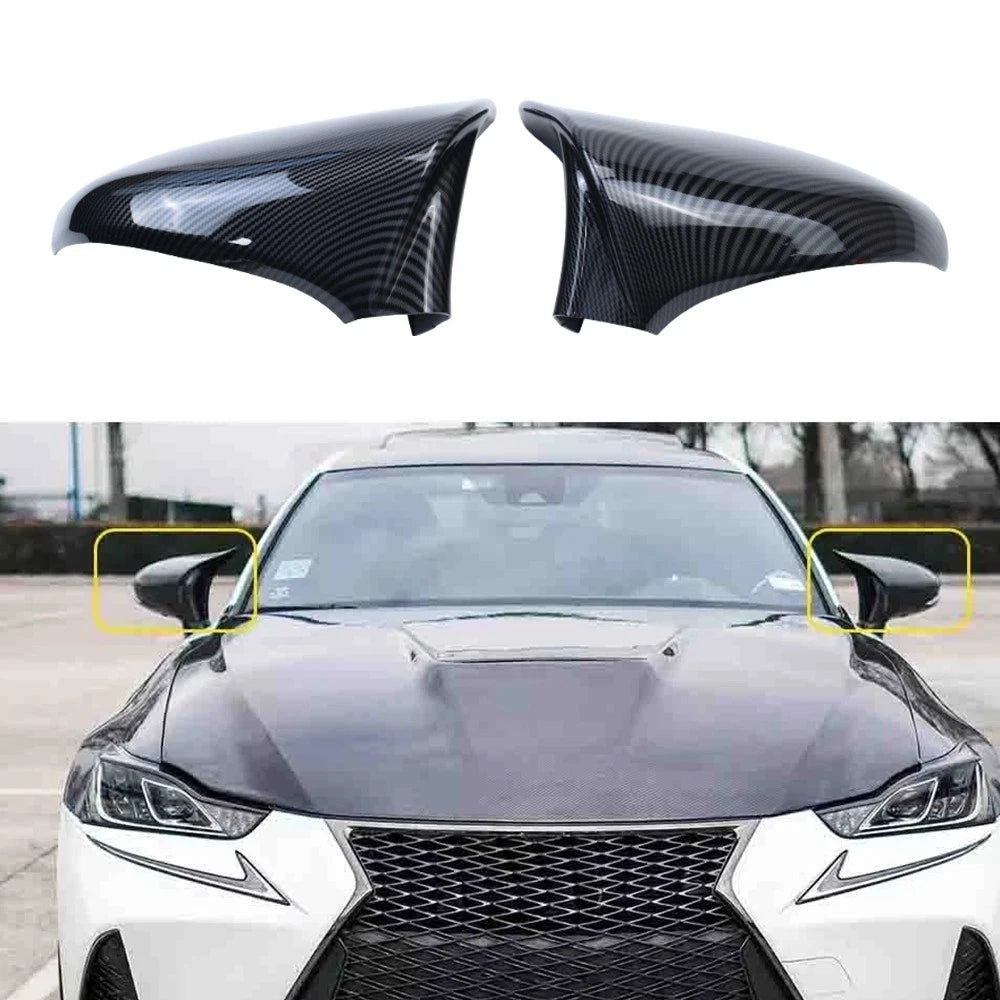 Carbon Fiber Mirror Cover Caps for Lexus IS RC (2014–2020)