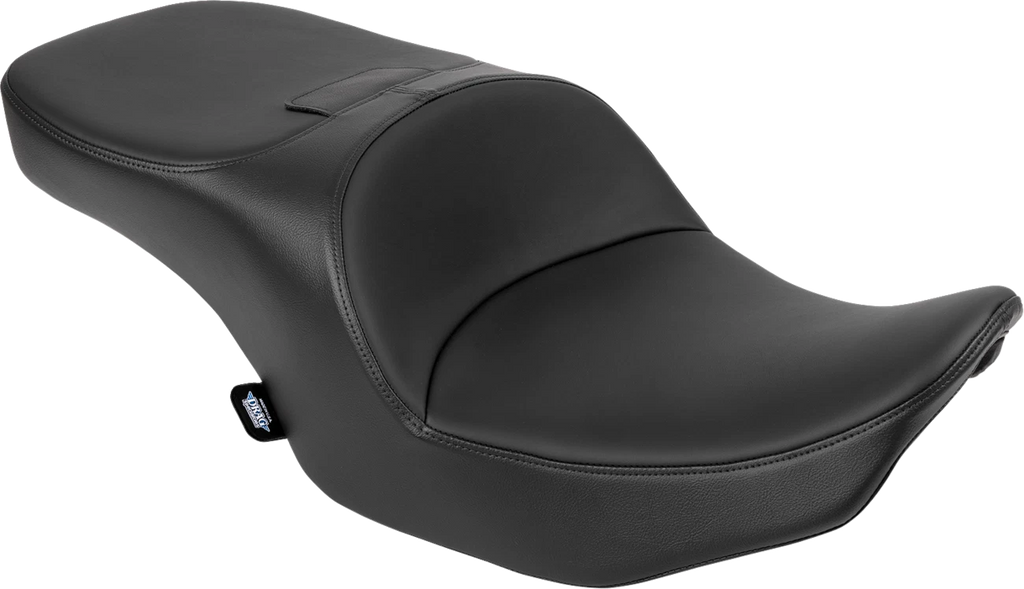 Freedom Seat for Harley-Davidson (2000–2023) - Black Vinyl/Solar Leather