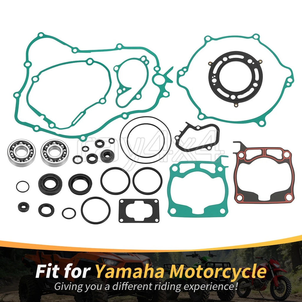 Full Engine Gasket Kit Set & Bearings for Yamaha YZ125 (2005–2021)