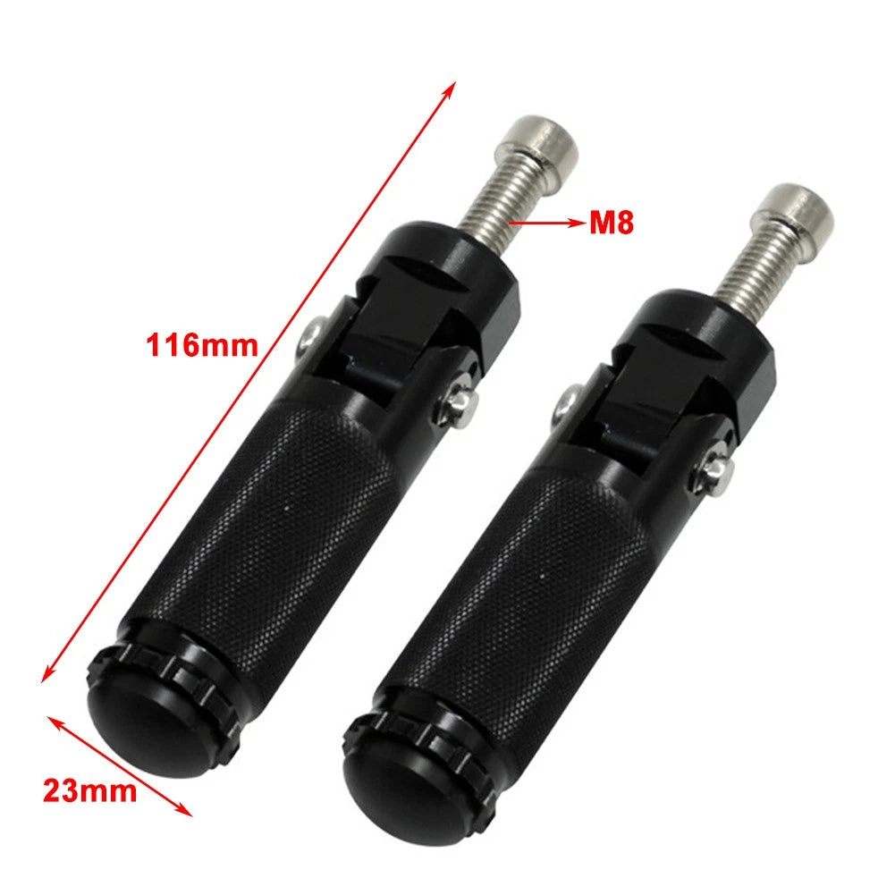 Folding Foot Pegs for Universal Motorcycle Bike (Fits Most Models)