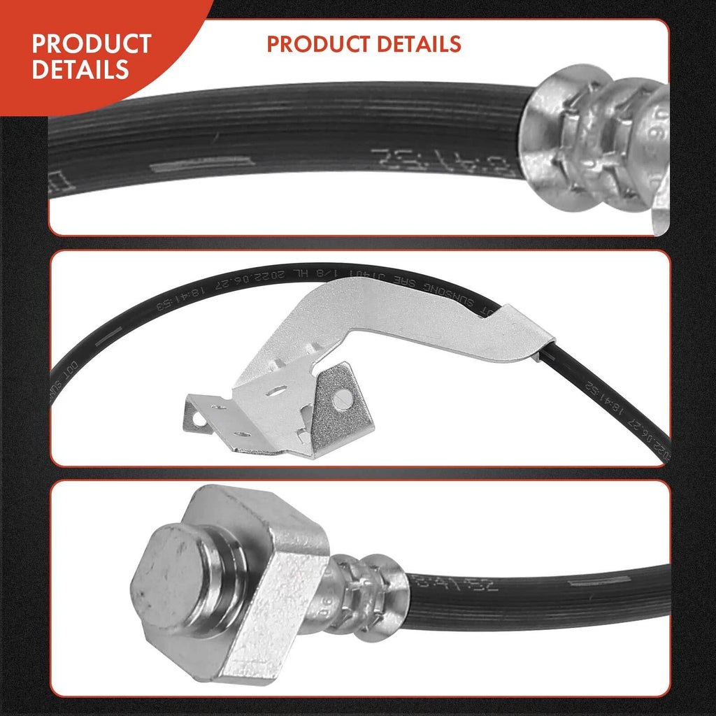 Front Left Brake Hydraulic Hose for Ford F-450 F-550 Super Duty (2016)