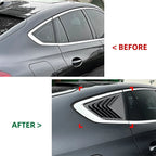 Pair Carbon Look Rear Window Quarter Glass Louver Cover for BMW X6 (2019–2025)