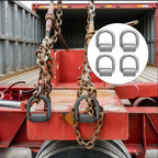 Set of 4 D Rings for Bungee Straps (Marine, RV Use)