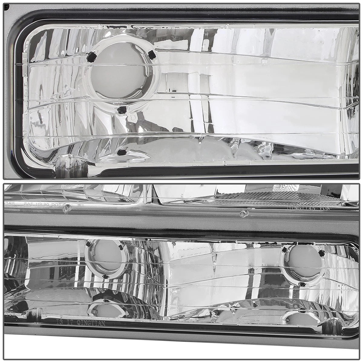 Chrome Amber Signal Headlight for GMC C10 C/K Pickup (1994–2000)