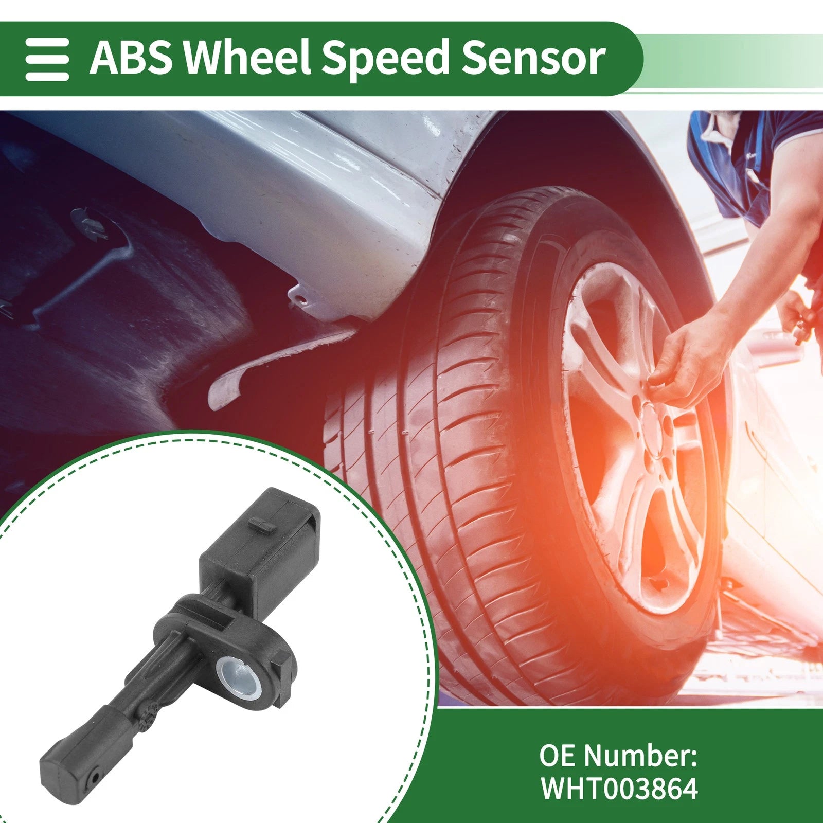 ABS Wheel Speed Sensor for Audi A3, Seat Leon (No.WHT003864, 2K0927807)