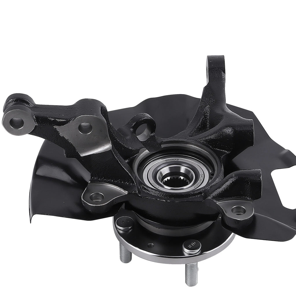 2X Front Steering Knuckle & Wheel Bearing Hub Assembly for Hyundai Accent (2010-2017)