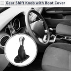 5 Speed Gear Shifter Knob with Cover for Chevrolet Spark (2011–2015) Faux Leather