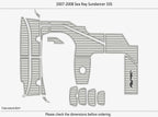 EVA Foam Pads for Sea Ray Sundancer 335 (2007) Cockpit Swim Platform