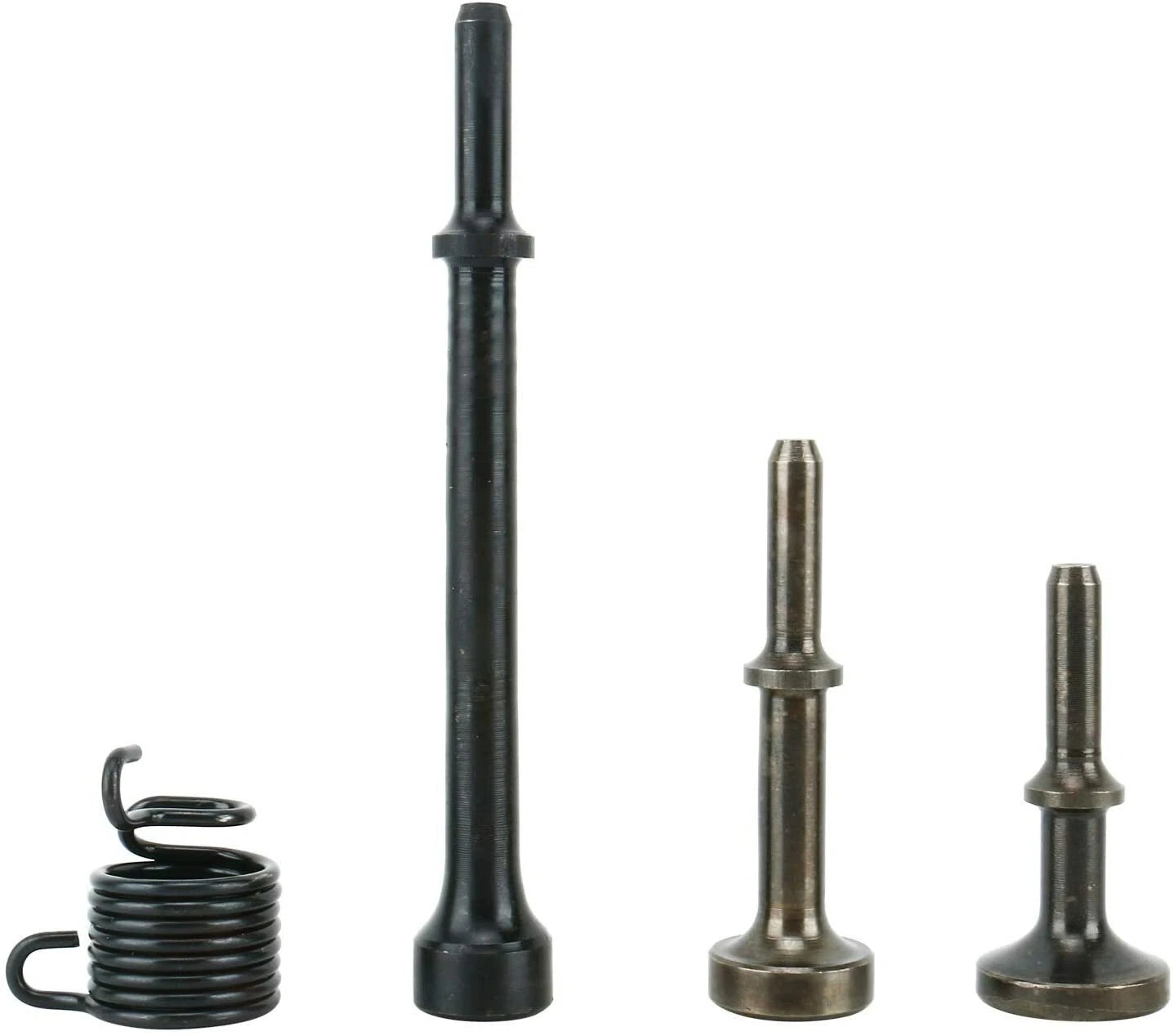 Set of 4 Pneumatic Air Hammer Chisel Bits with Spring for Automotive Use