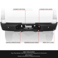 Rear Bumper for Silverado Sierra 2500 HD (2007–2010) OE Style w/Parking Sensor Holes