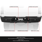Rear Bumper for Silverado Sierra 2500 HD (2007–2010) OE Style w/Parking Sensor Holes
