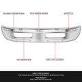 Chrome Front Bumper Face Bar for Dodge Ram 1500 2500 3500 (1994–2002)