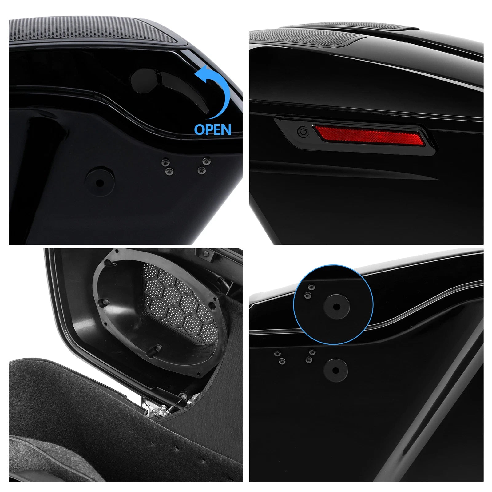 Saddlebag Speaker Cutout & Rear Fender for Harley Electra Glide (2014–2023)