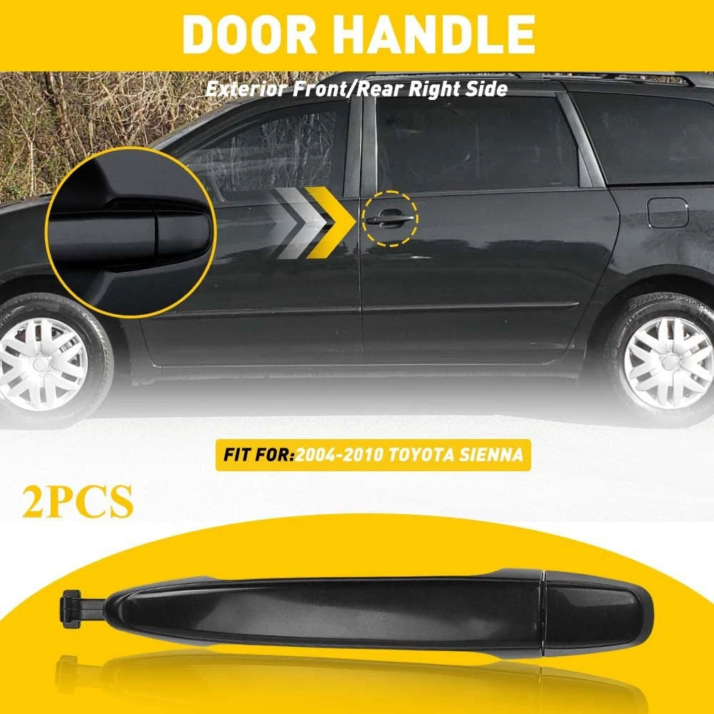 2X Rear Left Right Sliding Door Handle for Toyota Sienna (2004–2010)