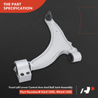 Set of 4 Front Control Arms with Ball Joints for Buick LaCrosse (2011–2016)