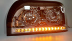 Passenger Chrome Headlight With LED Turn Signal and Bar for Freightliner Century (2008–2017)