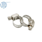 50Pcs Adjustable Stainless Drive Hose Clamps for Fuel Line (8-11 mm)