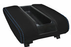 Leather Center Console Lid Armrest Cover for BMW E39 (1997–2003) Blue Stitch