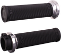 ODI Rufian Grips Cable 1 inch Black/Silver for V-Twin Motorcycles (2000–2023)
