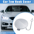 Tow Hook Eye Hole Cover Cap for BMW F32 (2012–2019) Silver Tone Right