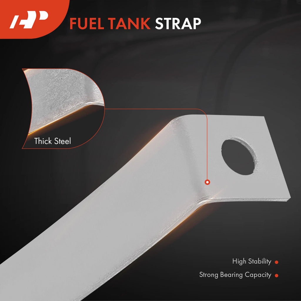 2X Steel Fuel Tank Straps for Chevrolet Malibu (1973–1977) Buick Regal