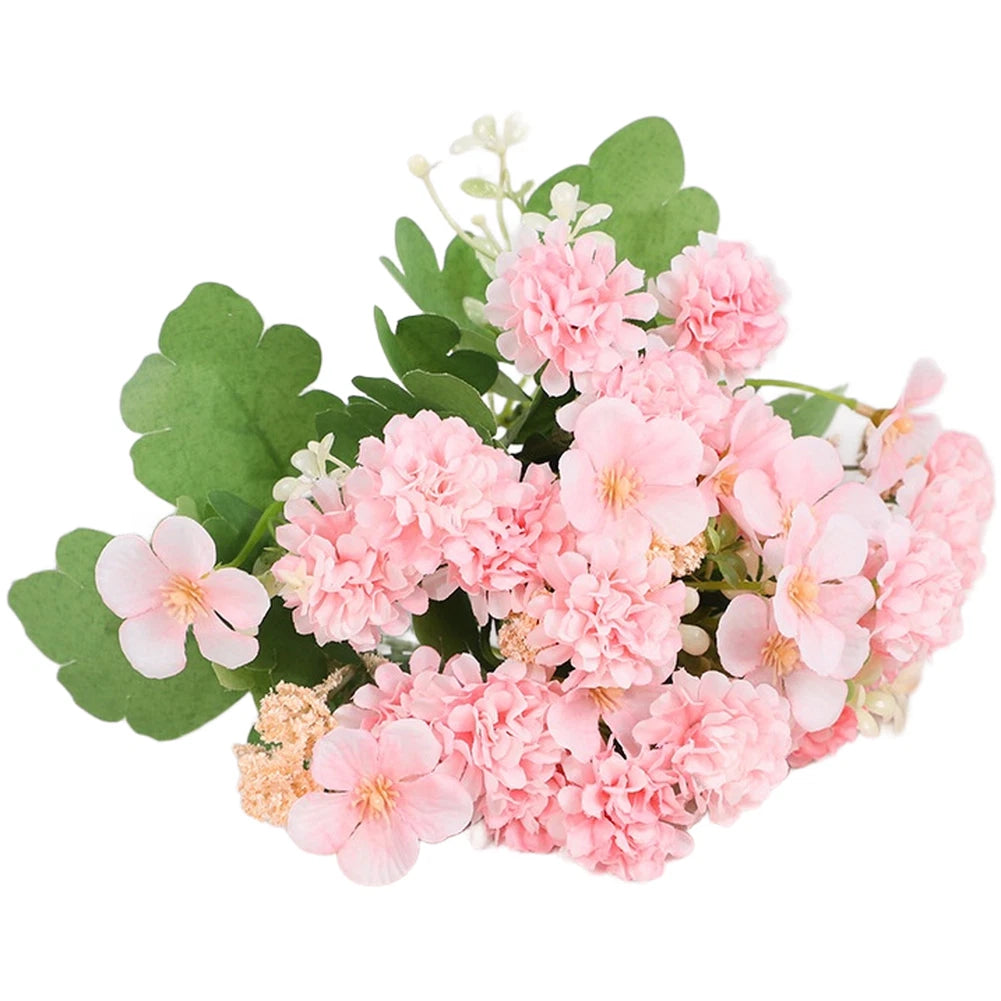 Artificial Silk Chrysanthemum Bouquet for Living Room Decor