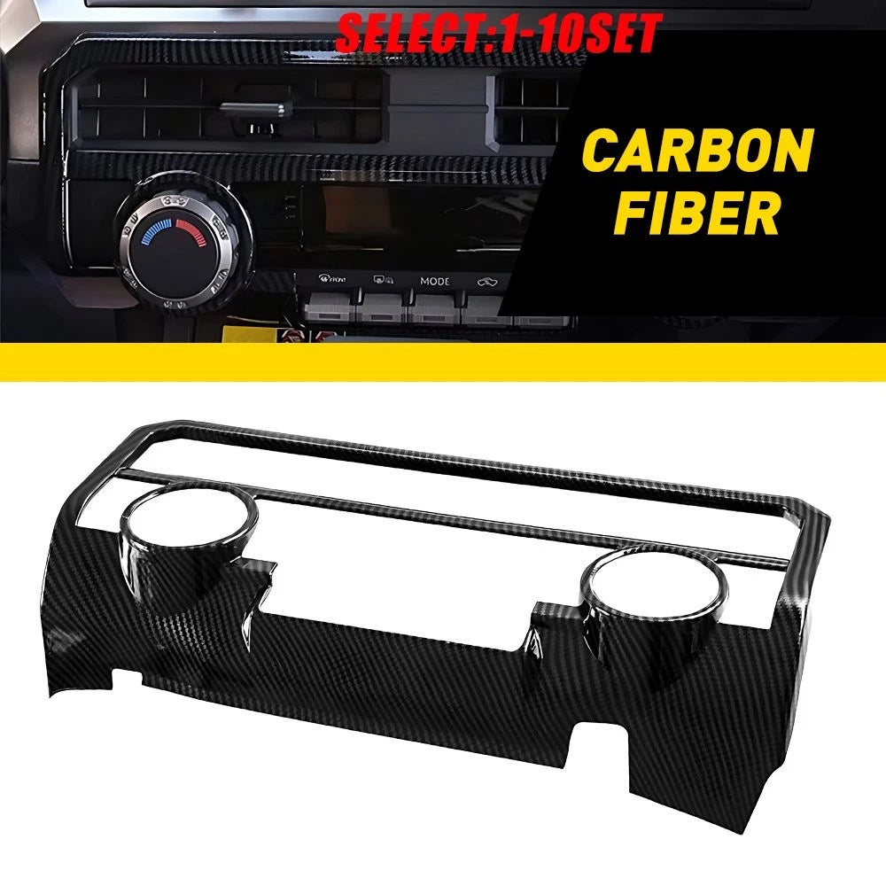 Carbon Fiber Center Air Outlet Vent Cover Trim for Toyota Tacoma (2024–2026)