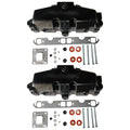 2X Dry Joint Style Manifold + Gasket for Mercruiser V8 GM 5.0 5.7 (1987–2005)
