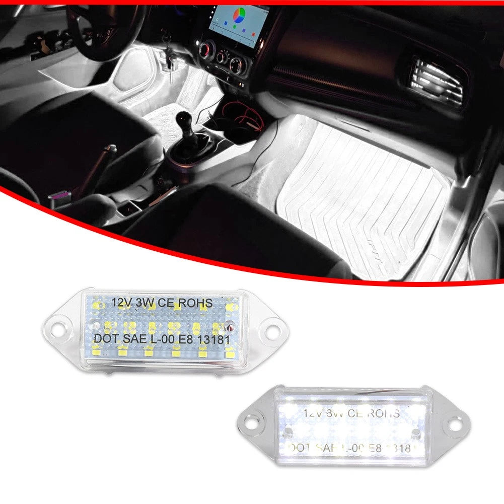 18-SMD LED 6000K License Plate Light for Mitsubishi Lancer Evolution (2003–2017)