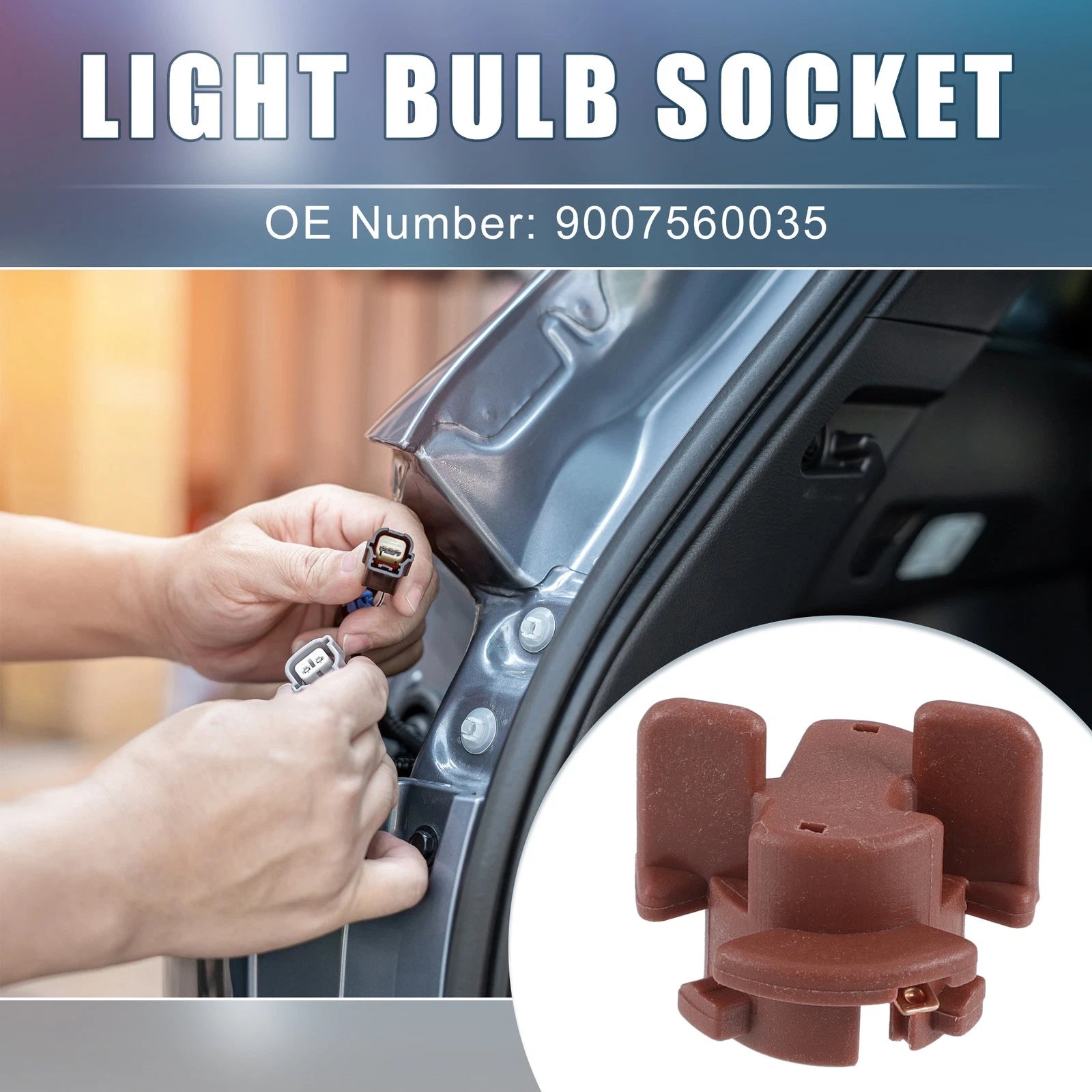 Set of 4 Car Light Bulb Socket No.9007560035 for Toyota 4Runner (2010–2013)