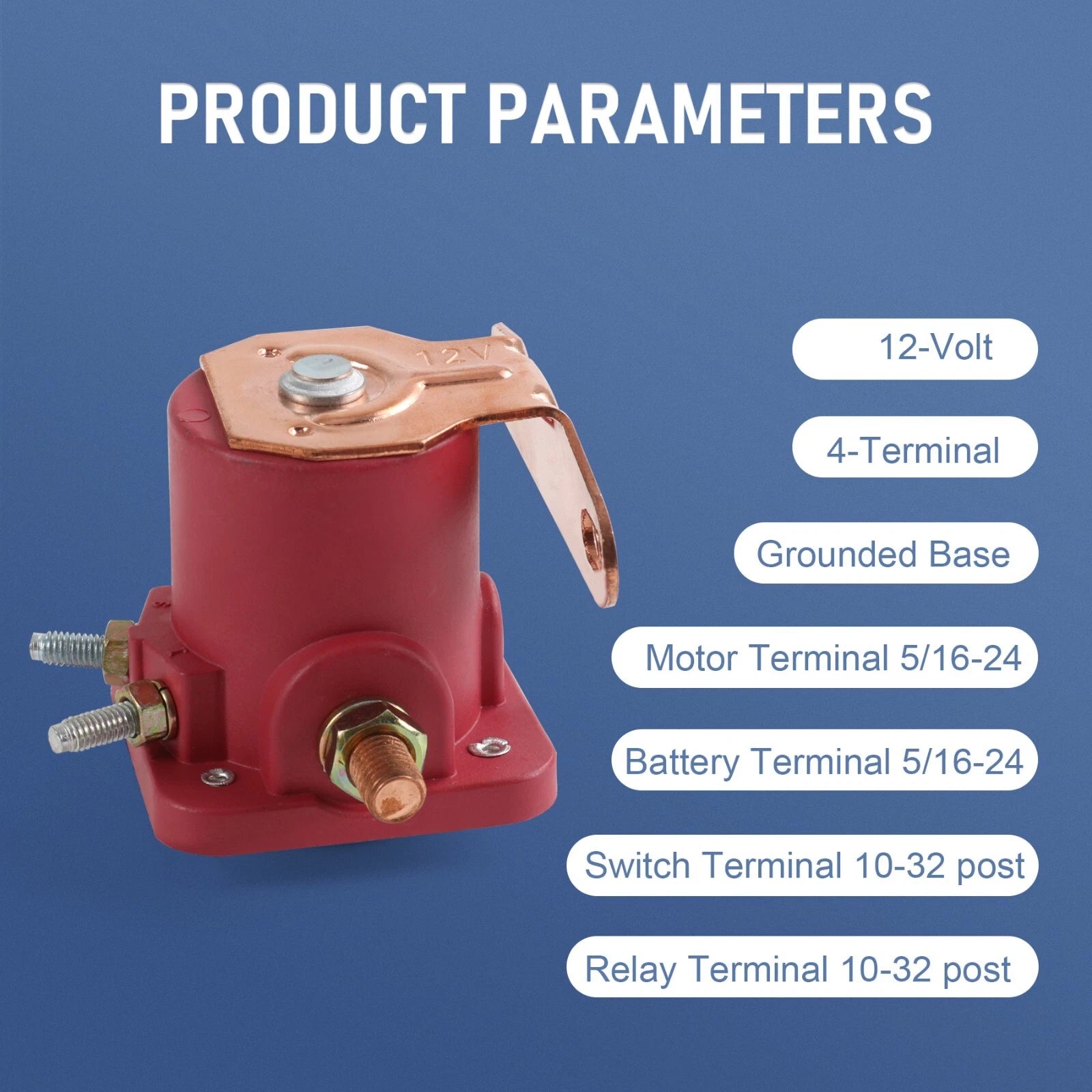 12V Heavy Duty Solenoid Relay for Ford (Fits Various Models)
