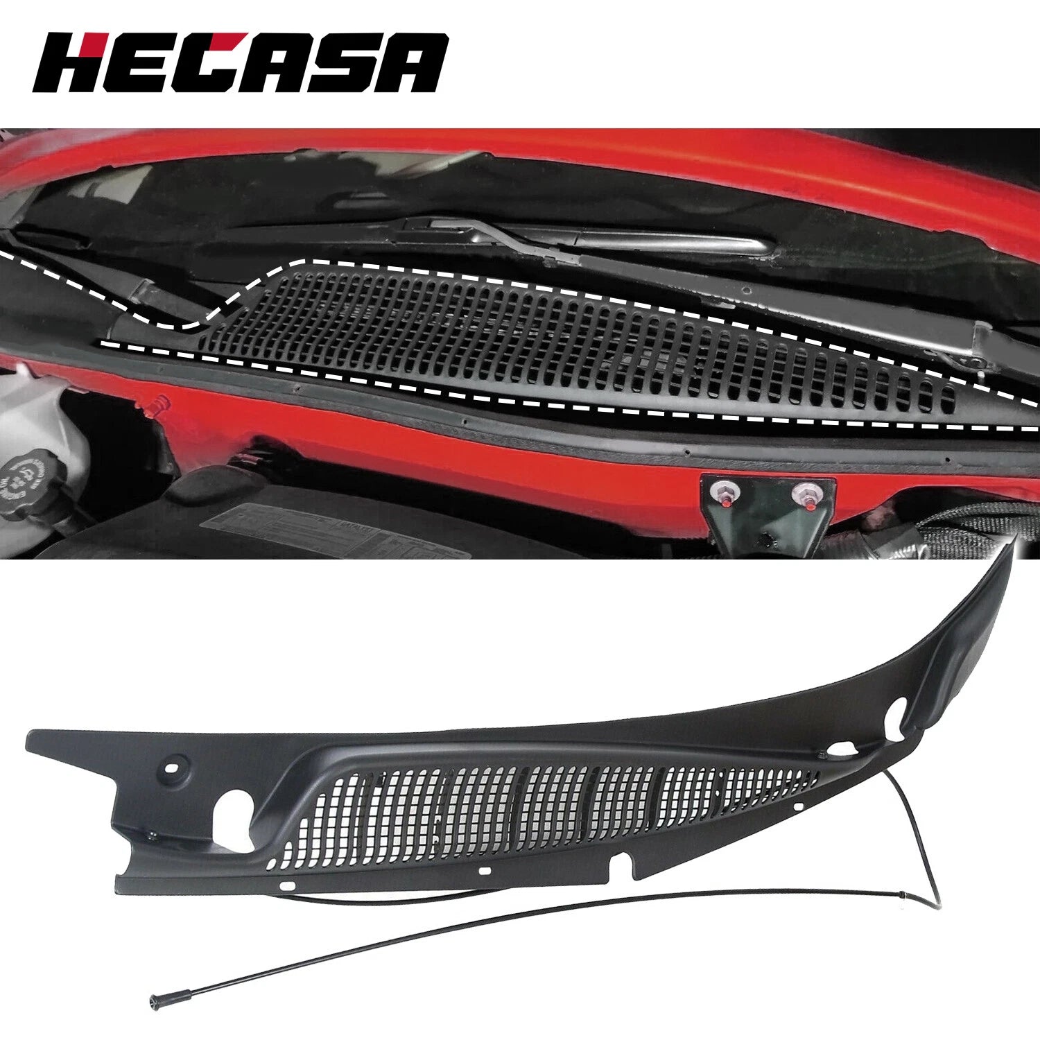 Left Side Windshield Wiper Cowl Vent Cover Grille for Chevy GMC Express (1996–2020)