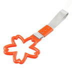 Cherry Blossom Ring Handle Strap for Train Bus (Silver + Orange)