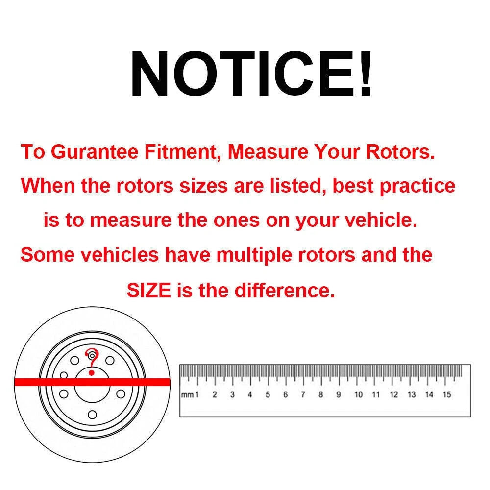 Drilled Rotor Brake Pad Kit for Ford Explorer, Flex, Lincoln MKS, MKT (YYYY-YYYY)
