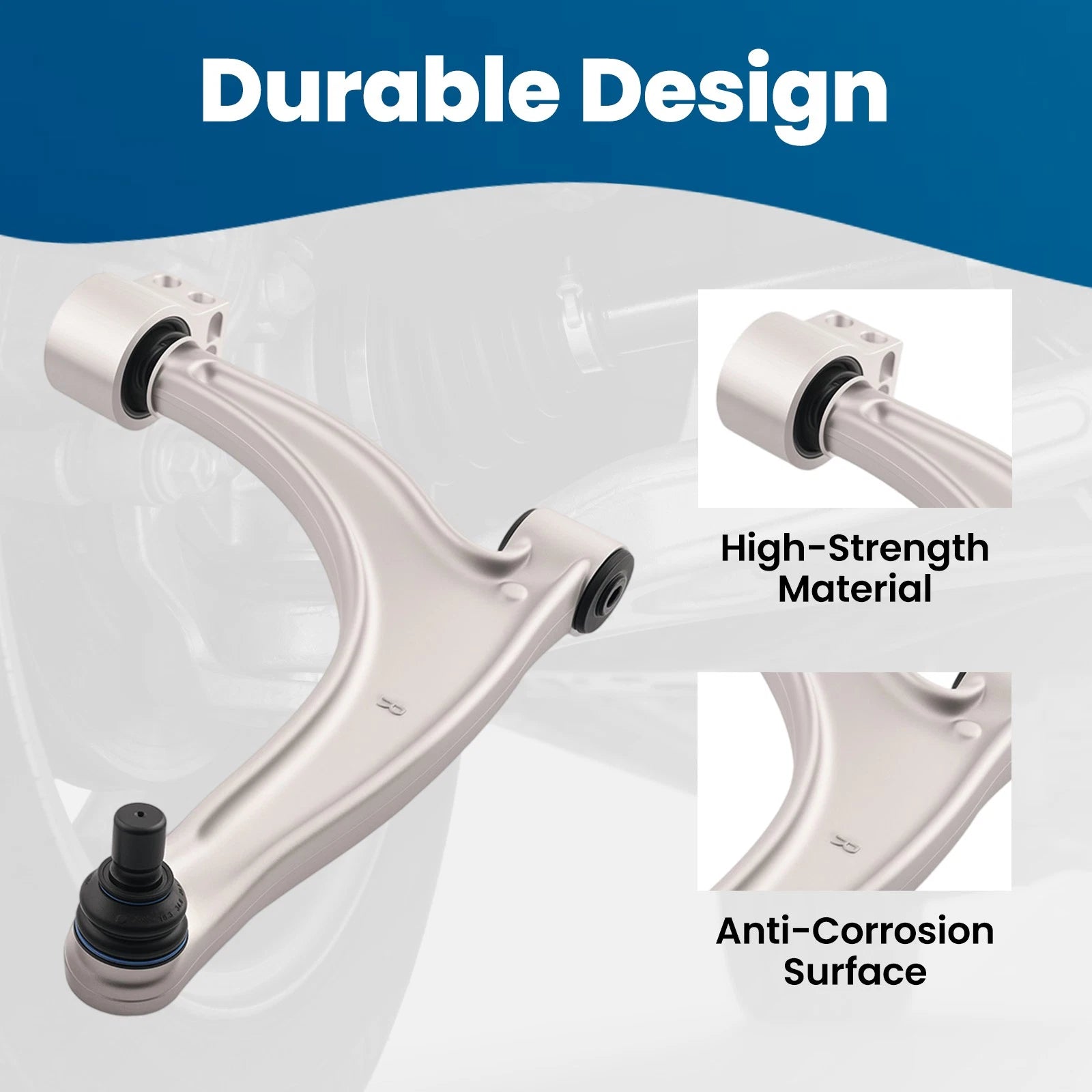 Set of 2 Front Lower Control Arms Sway Bar for Pontiac G6 (2005–2010)