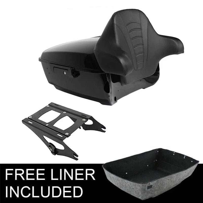 Trunk Backrest Mount Rack for Harley Touring Road Street Glide (2014–2026)