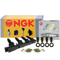 Set of 4 NGK COP Ignition Coils & Laser Platinum Spark Plugs for Chevy Pontiac
