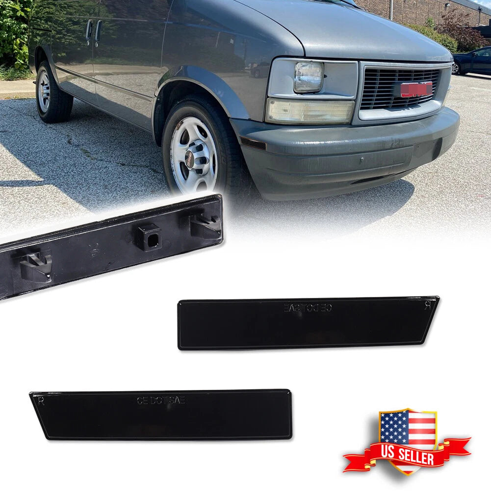 Smoked Front Bumper Side Marker Lights for Chevy Astro/GMC Safari (1995–2005)