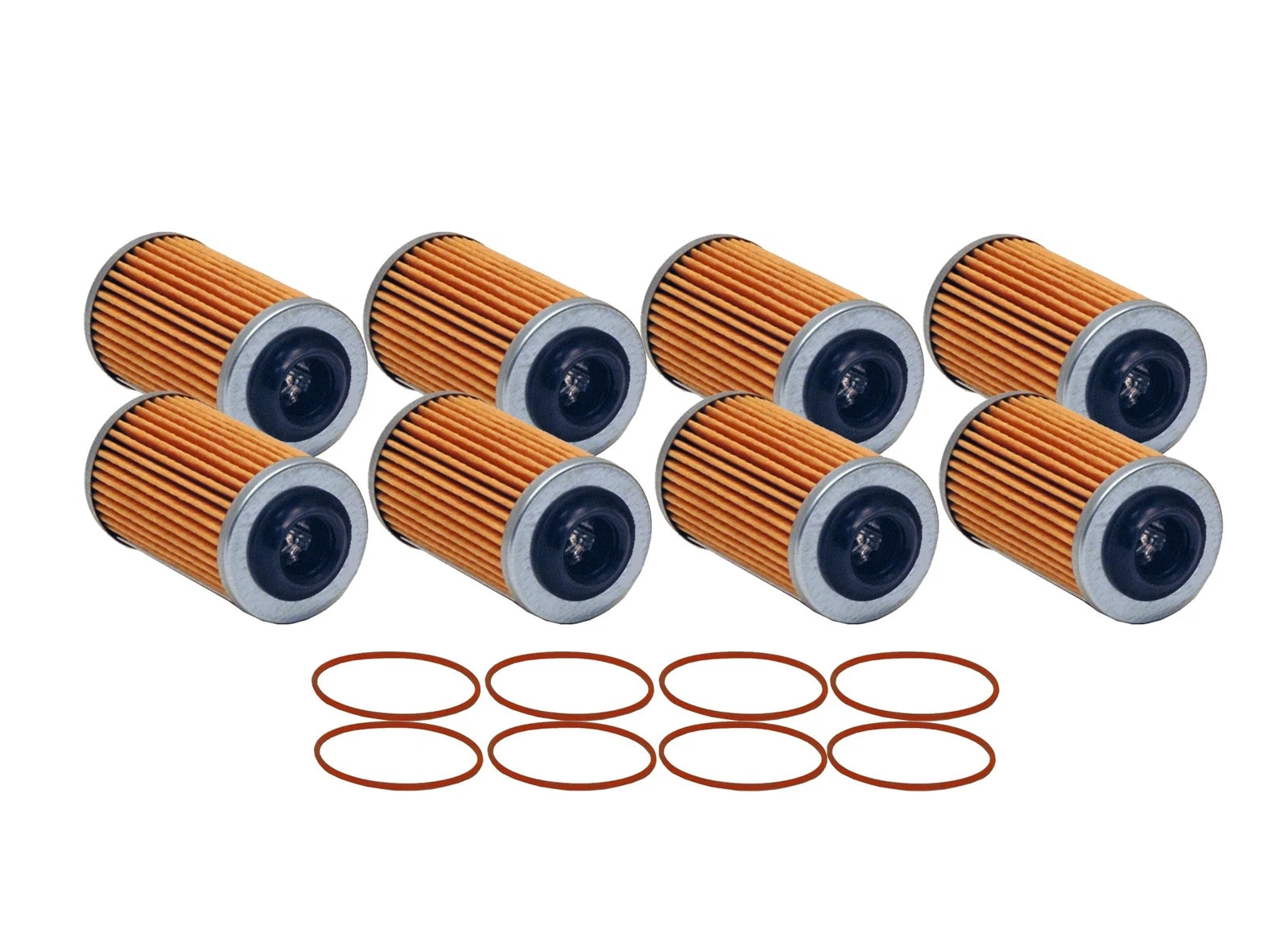 Set of 8 Engine Oil Filters for Cadillac Chevy GMC Pontiac Saab V6
