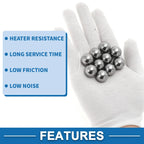 Set of 10 Steel Bearing Balls G16 17.5mm for Various Applications