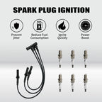 6 Spark Plugs + 3 Wires for Jeep Grand Cherokee, Dodge Ram 1500, Dakota (2000–2010)