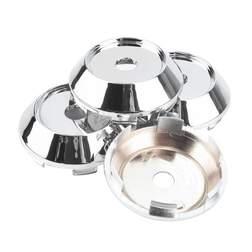 4 x Universal 68mm Chrome Rim Hub Caps for Wheel Center Cap