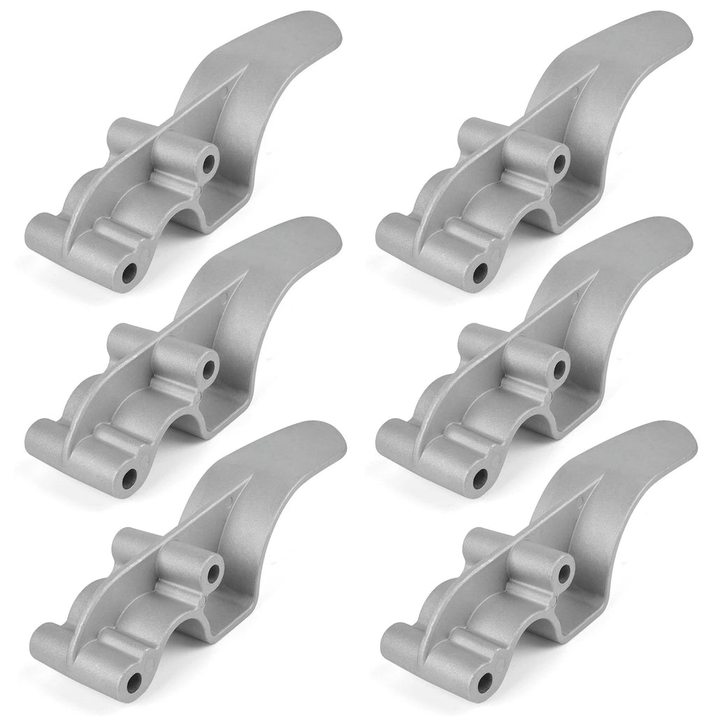 Set of 6 Easy-Off Cast Aluminum Offset Tarp Stop Upright Kit for