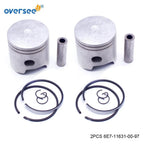 Crankshaft & Power Head Rebuild Kit for Yamaha 2T 9.9 15HP (9.9FMHS)