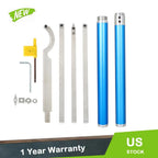 Set of 8 Carbide Tipped Wood Turning Tools for Lathe