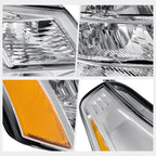 Right Side Headlight Lamp Chrome/Amber for Ford Focus (2008–2011)