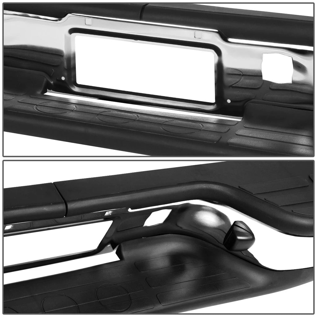 Steel Rear Step Bumper Chrome for Chevy Silverado GMC Sierra 1500 2500 (1999–2007)