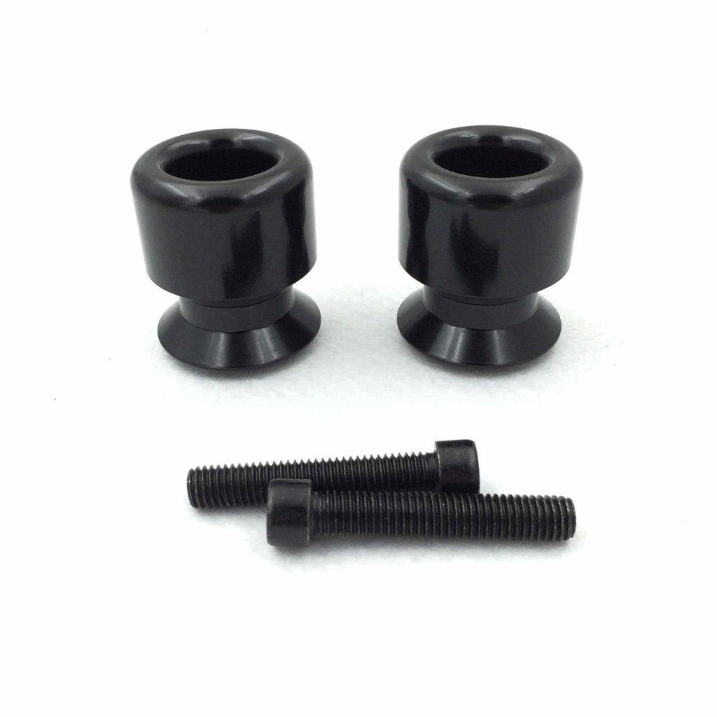 Set of 2 Swingarm Spool Sliders for Suzuki GSXR600 GSXR750 GSXR1000 GSXR1100 (Black)